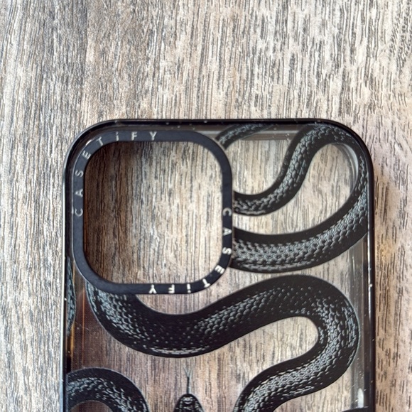 Casetify Cell Phone Case Black Kingsnake Snake iPhone 13 Pro Max Clear - Picture 2 of 6